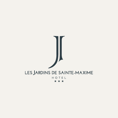 Création logo Hôtel Les Jardins de Sainte maxime - youri giraud graphiste freelance